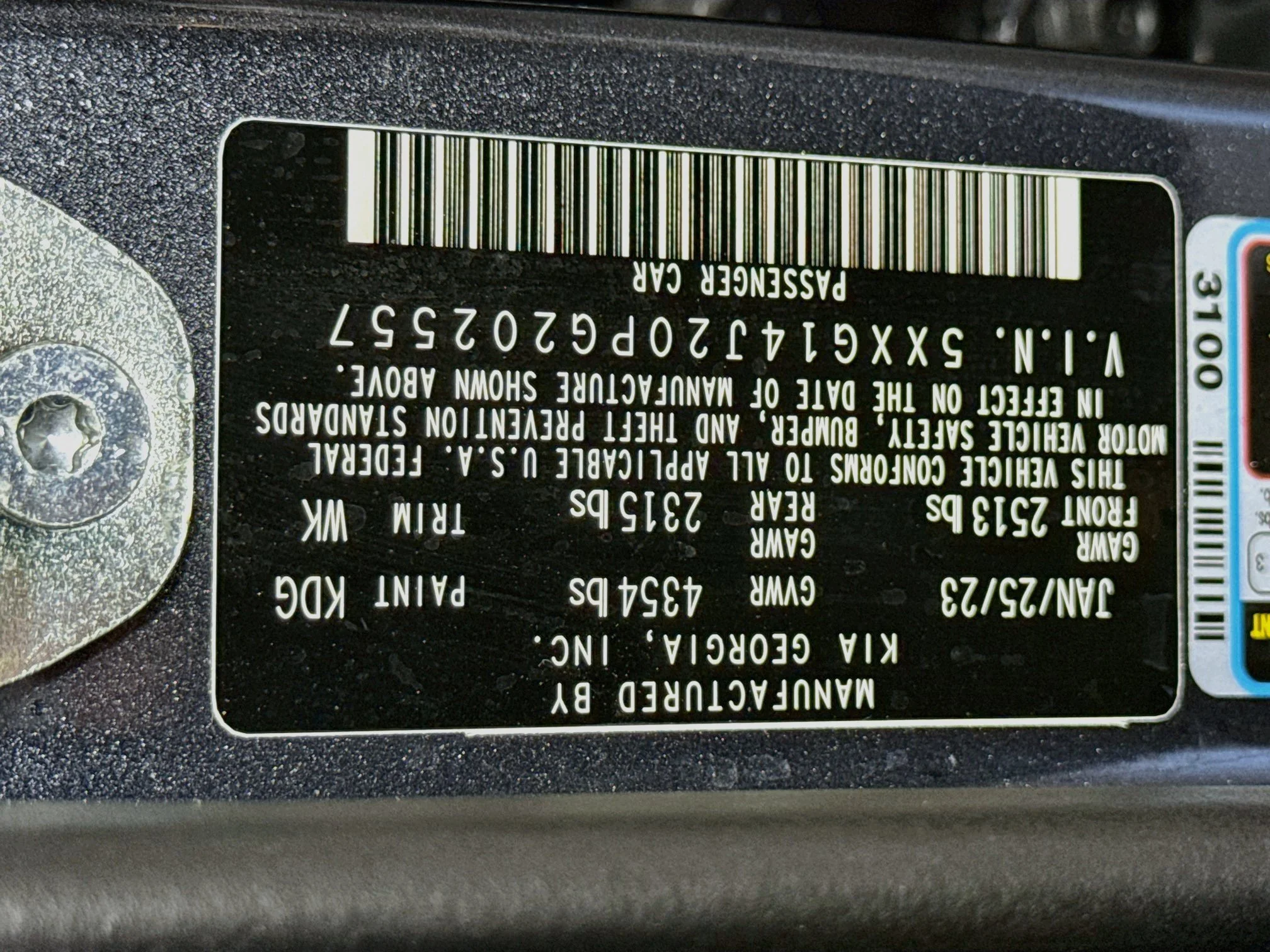 Used 2023 Gravity Gray Kia LXS image 36