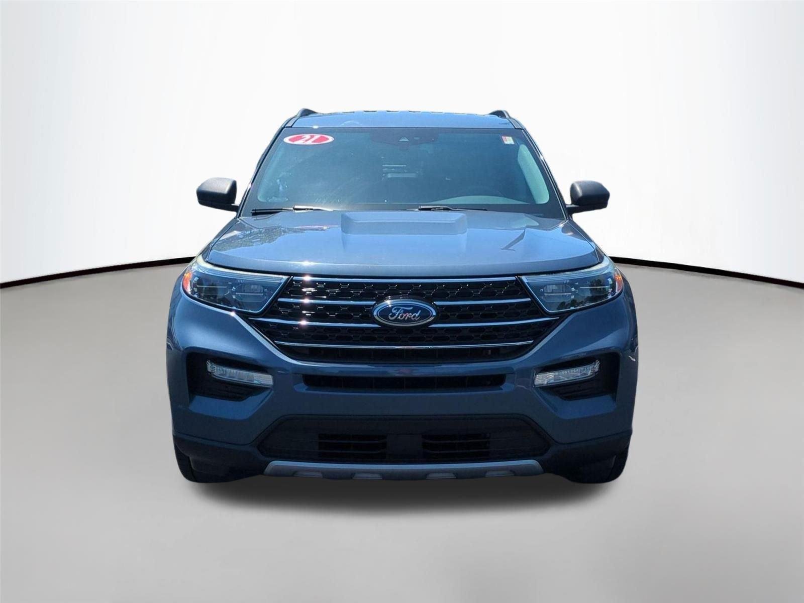 Used 2021 Infinite Blue Metallic Tinted Clearcoat Ford XLT image 21
