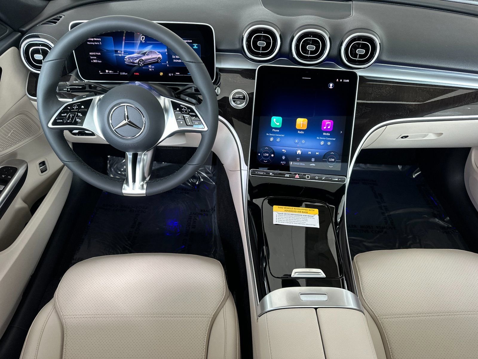 New 2026 Polar White Mercedes-Benz C 300 image 3