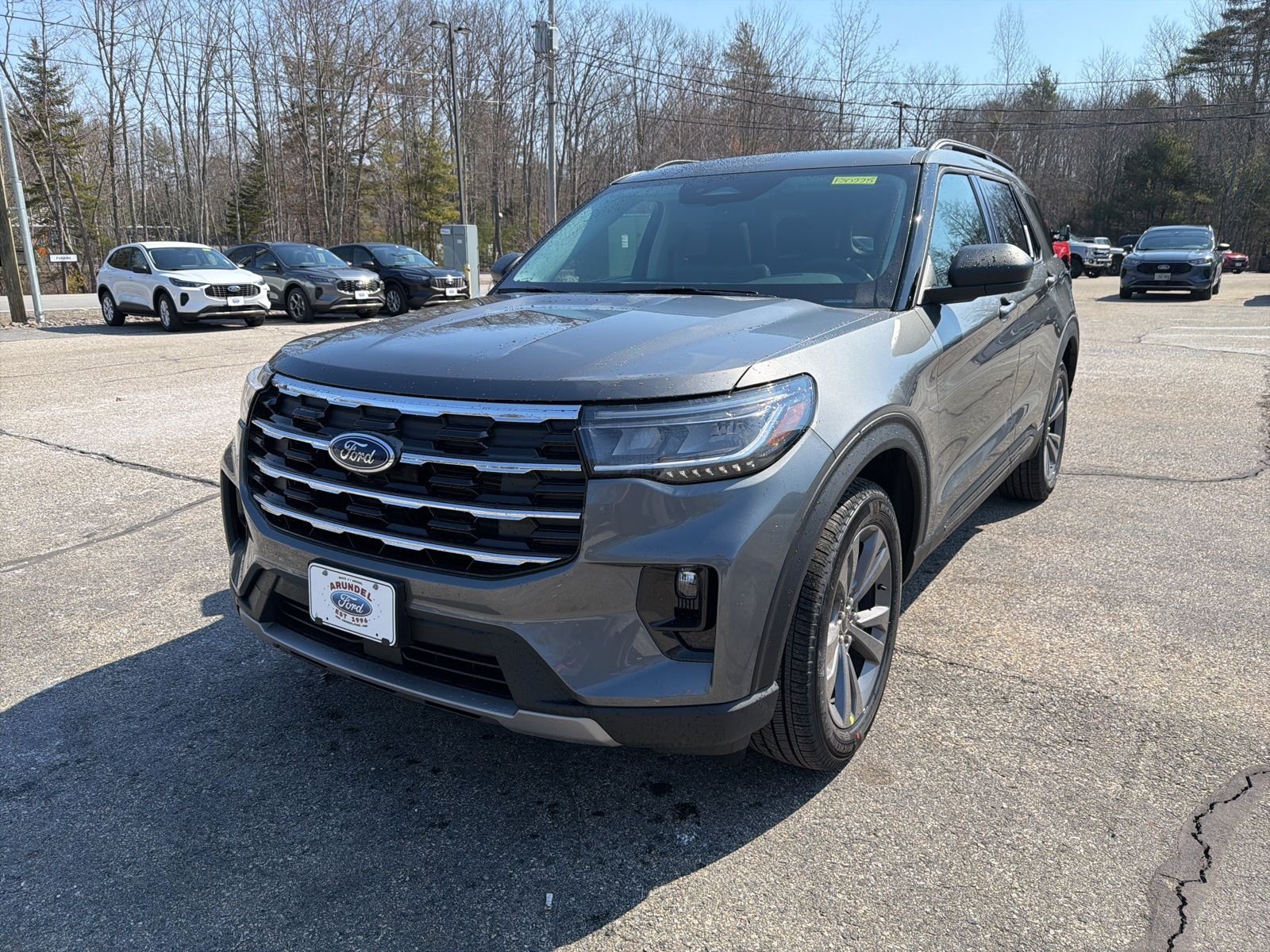 New 2026 Carbonized Gray Metallic Ford Active image 3