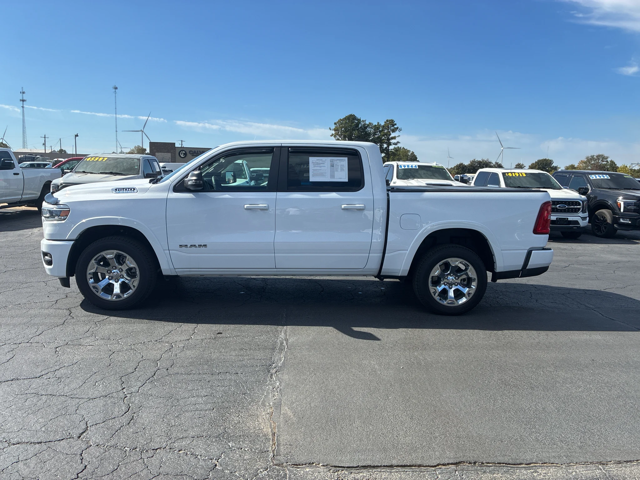 Used 2025 Bright White Clearcoat Ram Big Horn image 8