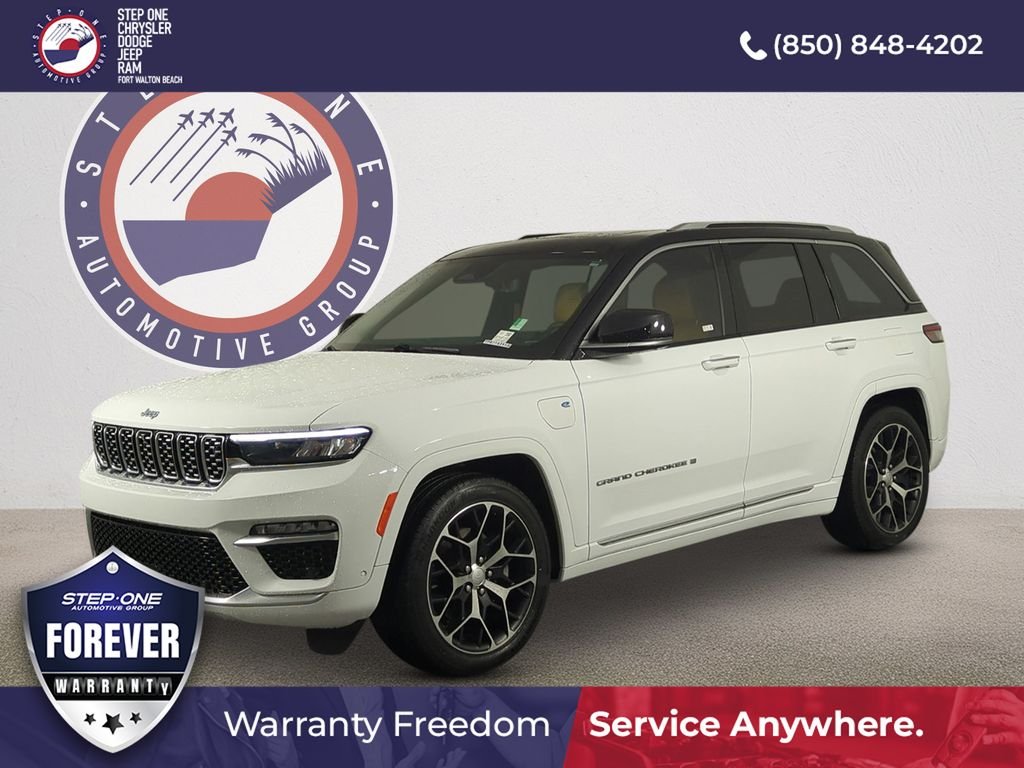 Used 2023 White Jeep Summit Reserve 4xe image 2