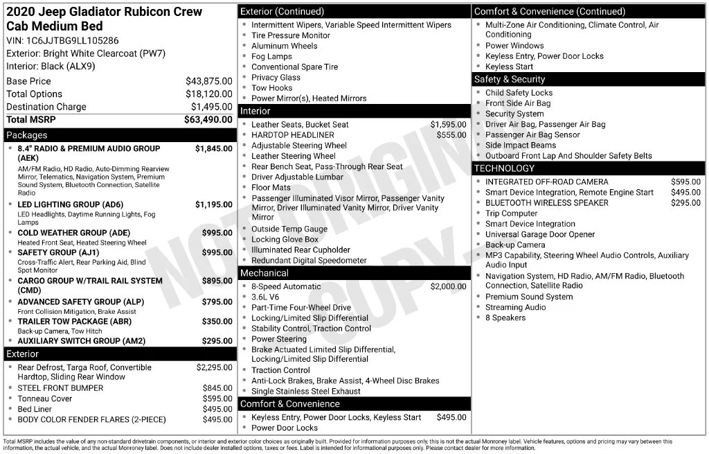 Certified Used 2020 White Jeep Rubicon image 53