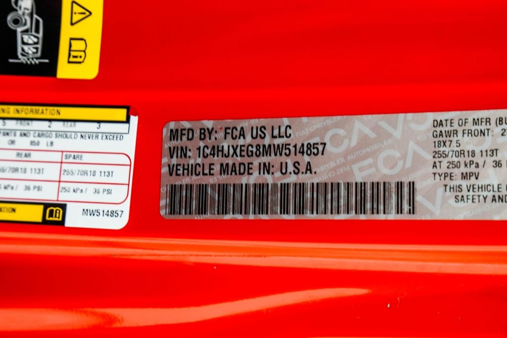 Used 2021 Red Jeep Unlimited Sahara Altitude image 45