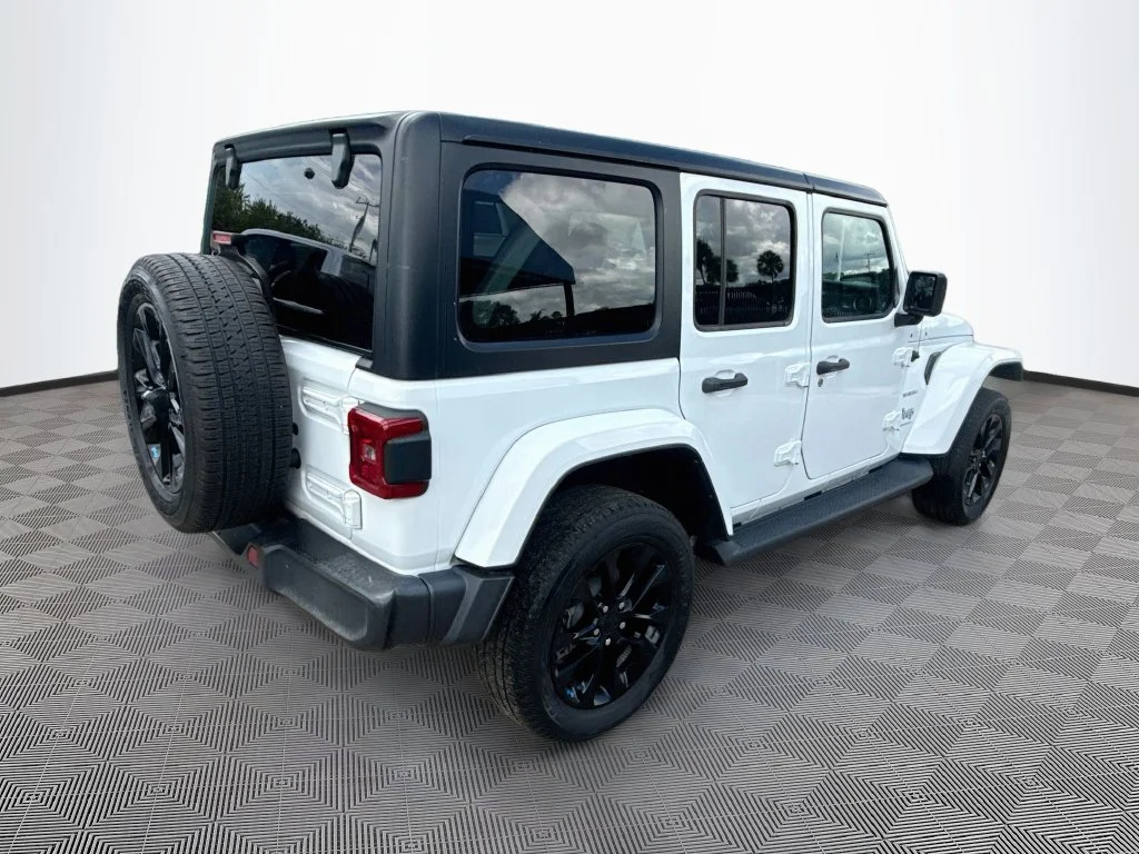 Used 2023 White Jeep Sahara 4xe image 6