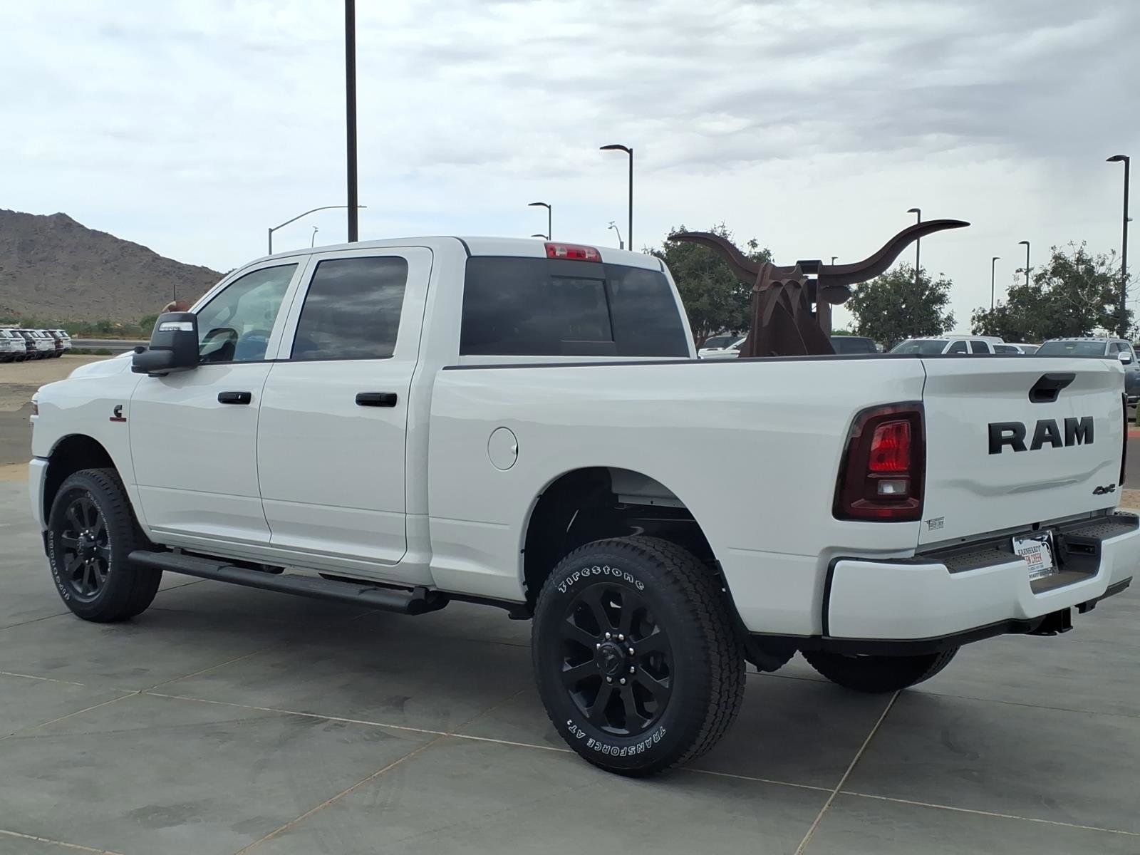 New 2026 Bright White Clear-Coat Exterior Paint RAM Black Express image 4