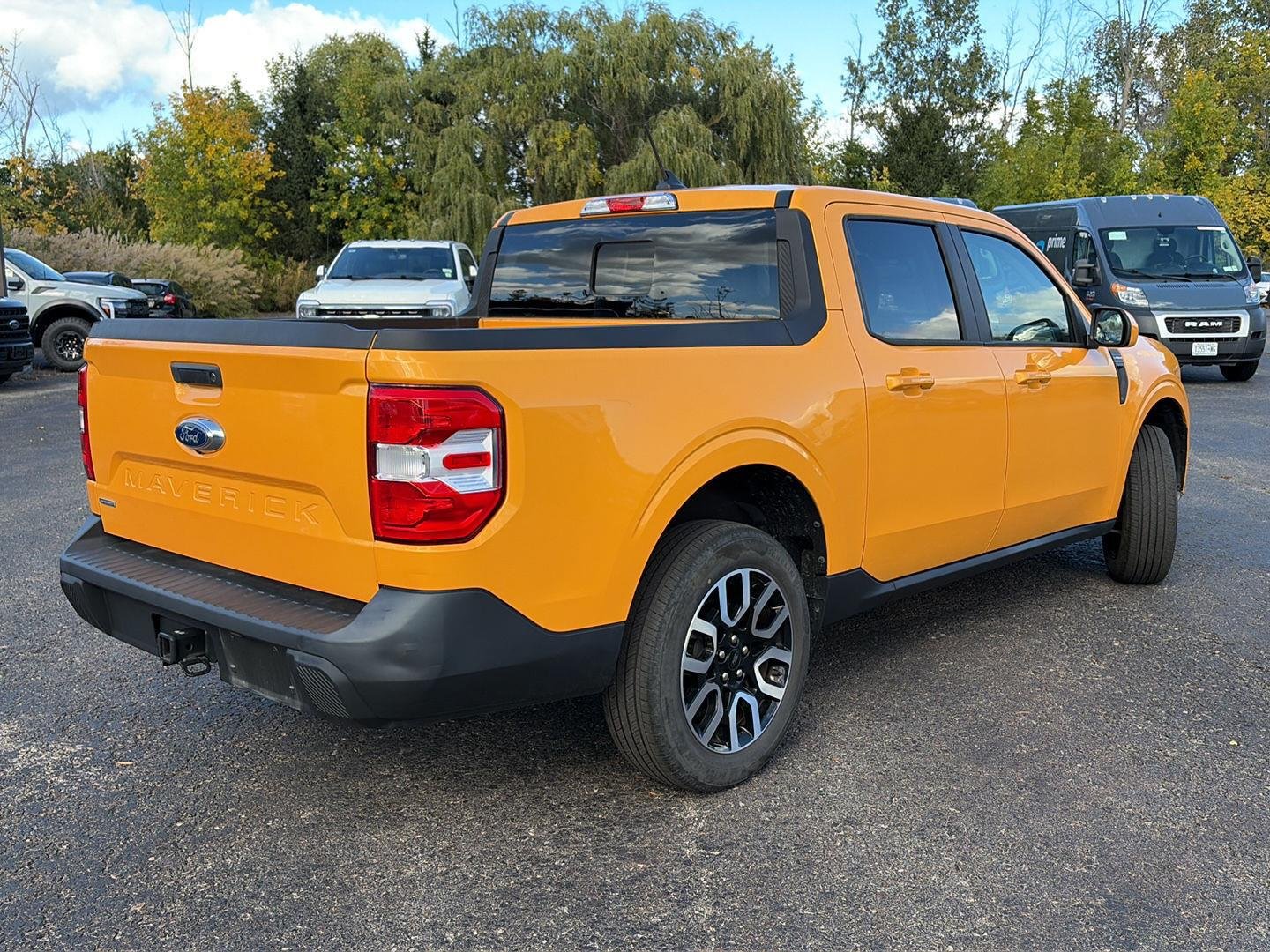Used 2023 Cyber Orange Metallic Tri-Coat Ford LARIAT image 10