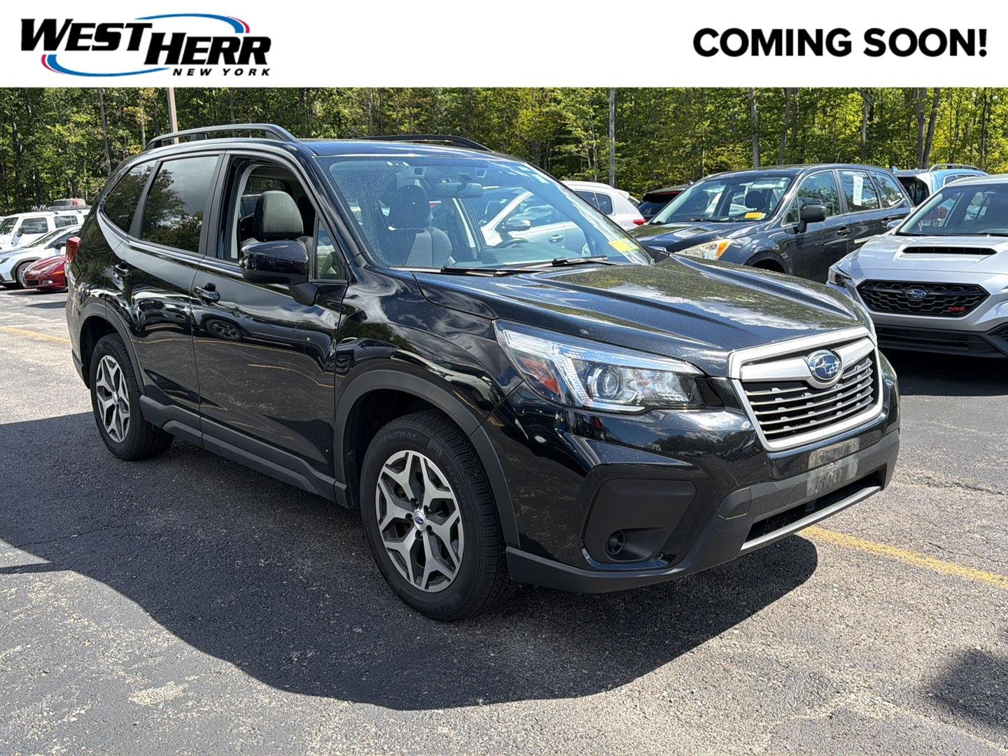 Used 2019 Crystal Black Silica Subaru Premium image 1