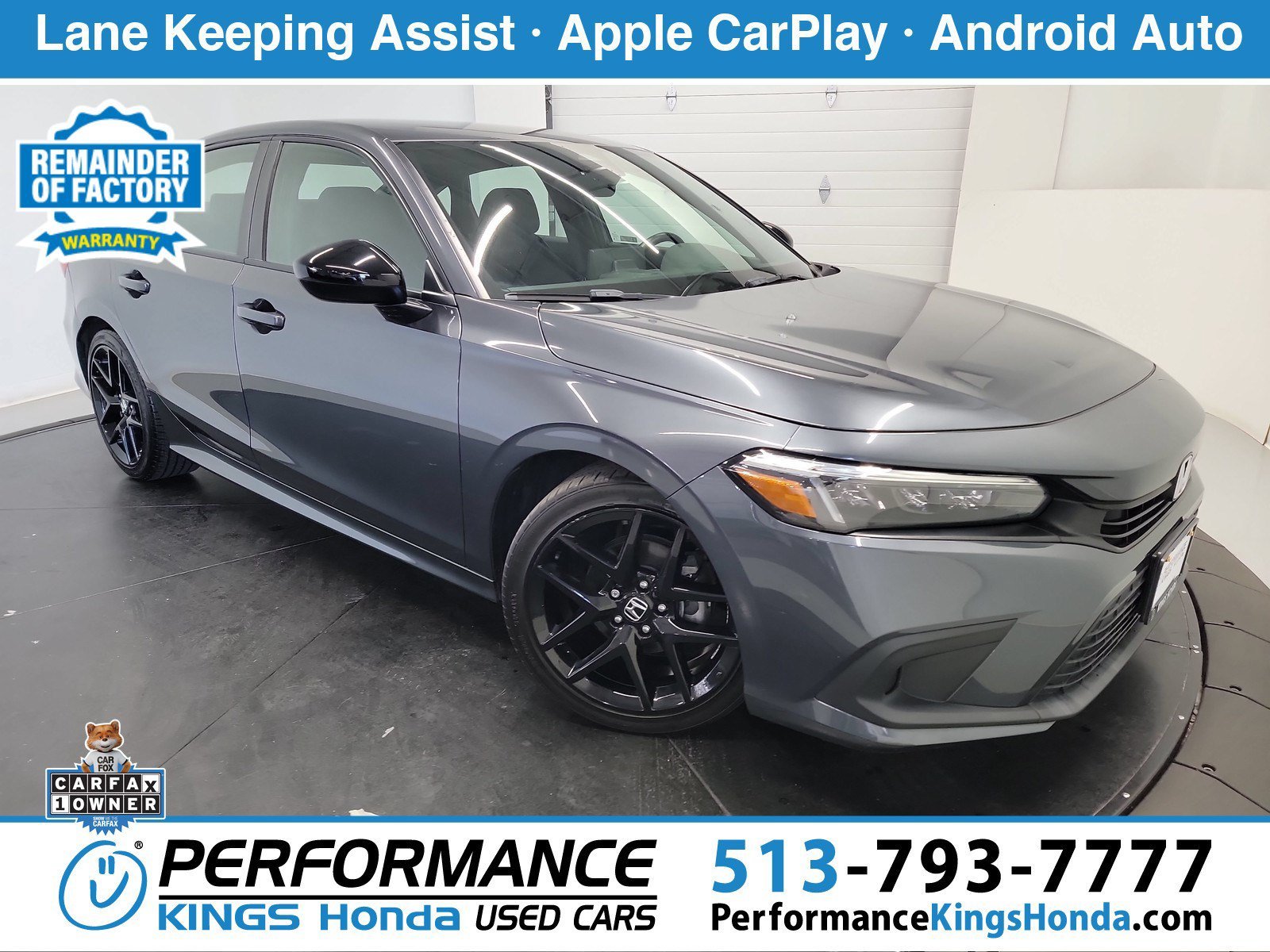Used 2024 Meteorite Gray Metallic Honda Sport image 1