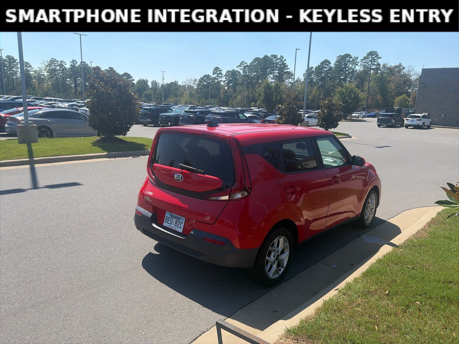 Used 2021 Inferno Red Kia S image 4