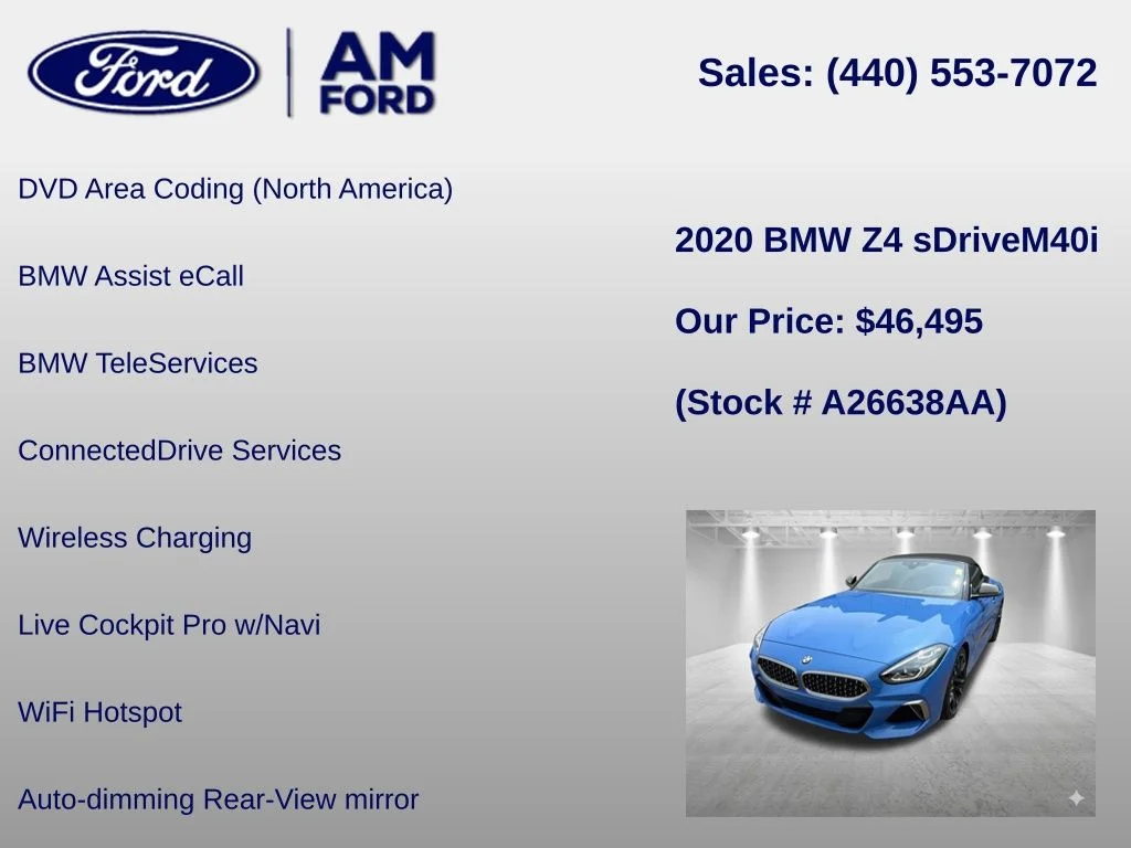 Certified Used 2020 Blue Metallic BMW sDrive M40i image 36
