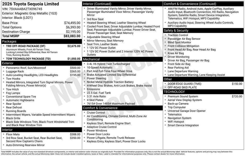 New 2026 Magnetic Gray Metallic Toyota  Limited image 7