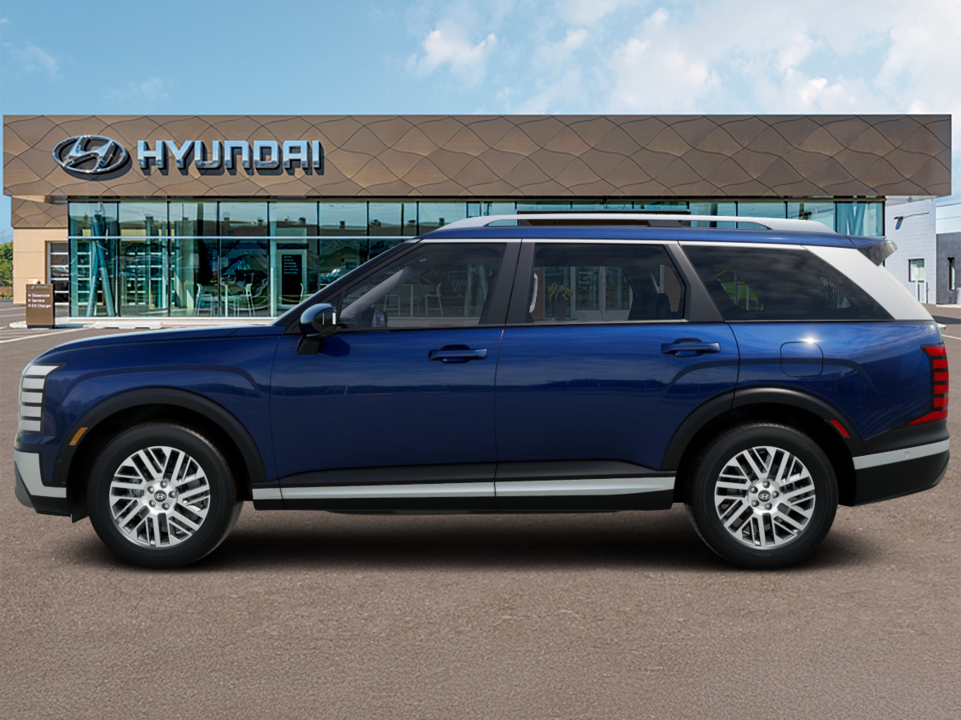 New 2026 Blue Hyundai SEL Premium AWD image 3