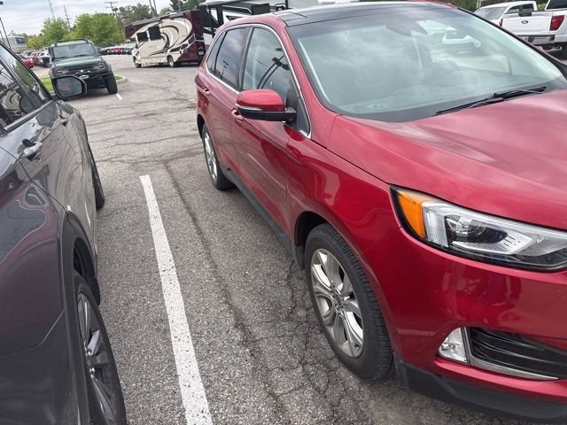 Used 2020 Ford Edge Titanium with VIN 2FMPK4K9XLBA25191 for sale in Delaware, OH