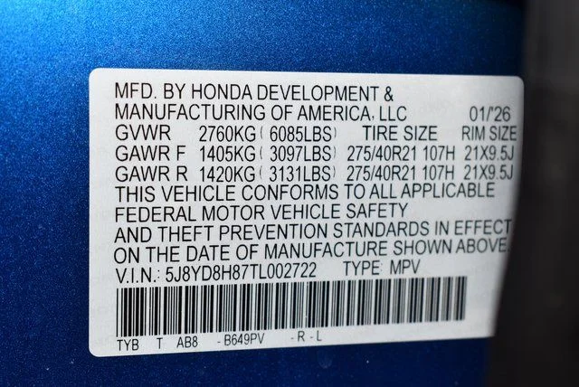 New 2026 Double Apex Blue Pearl Acura Type S w/Advance Package image 25