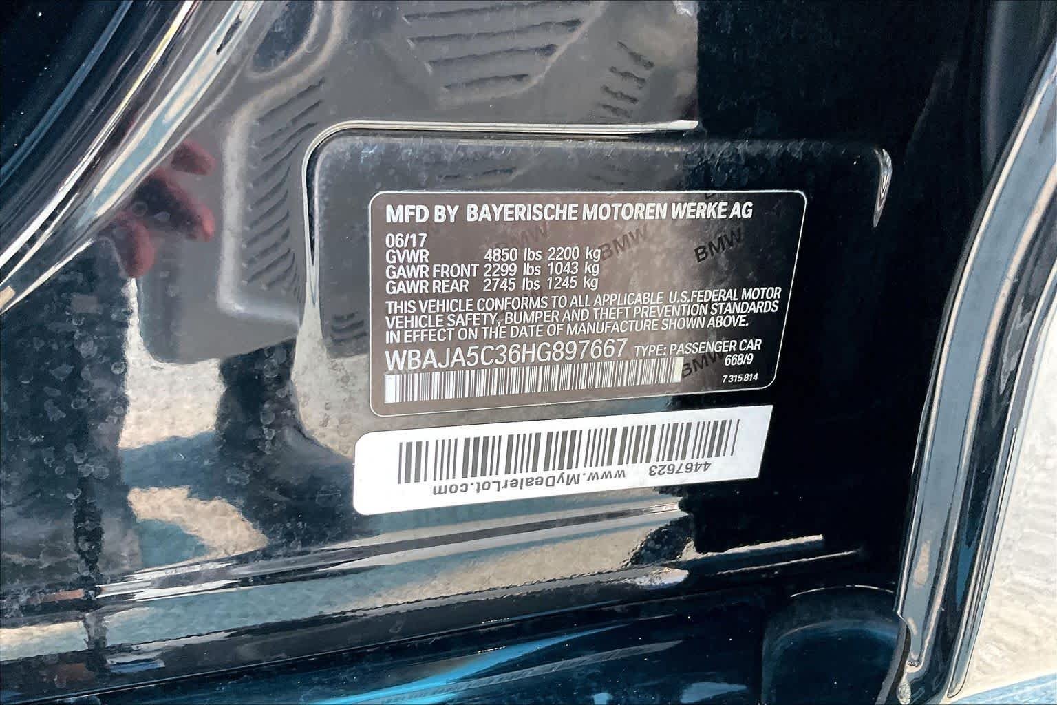 Used 2017 Jet Black BMW 530i image 33