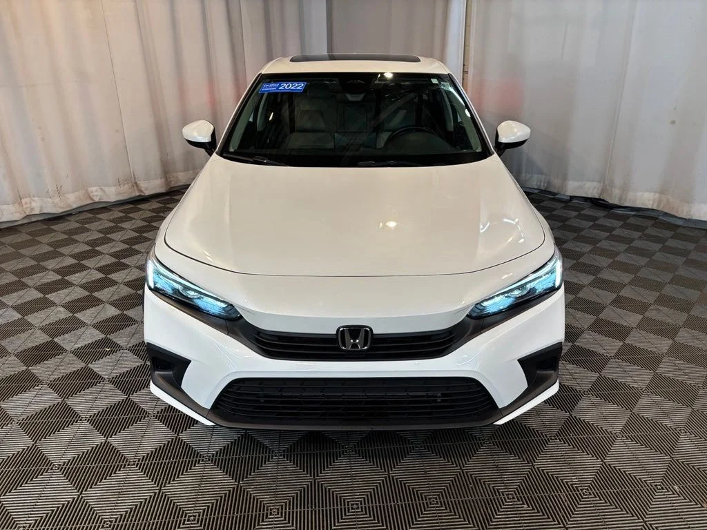 Certified Used 2022 Platinum White Pearl Honda EX image 2