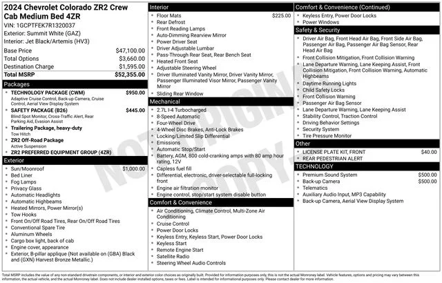 Certified Used 2024 White Chevrolet ZR2 image 14