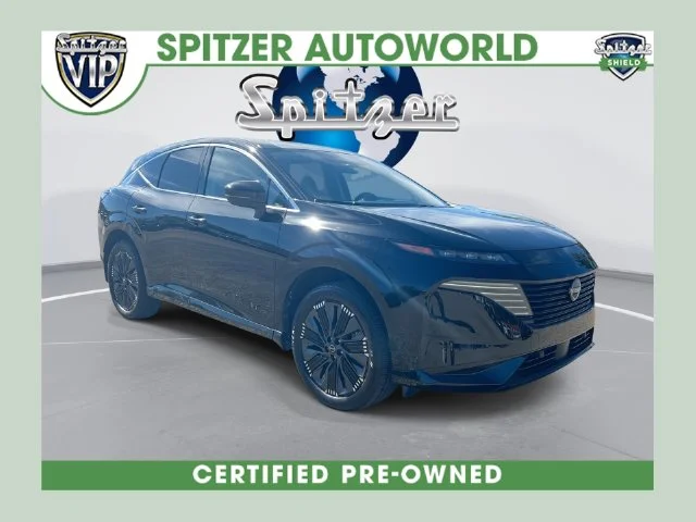 Certified Used 2025 Black Nissan Platinum image 1