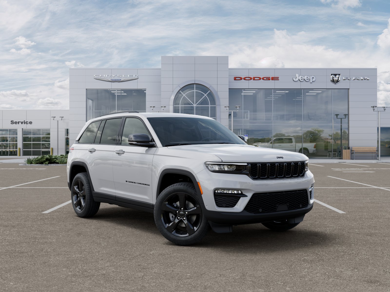 New 2025 Bright White Clear-Coat Exterior Paint Jeep Limited image 34