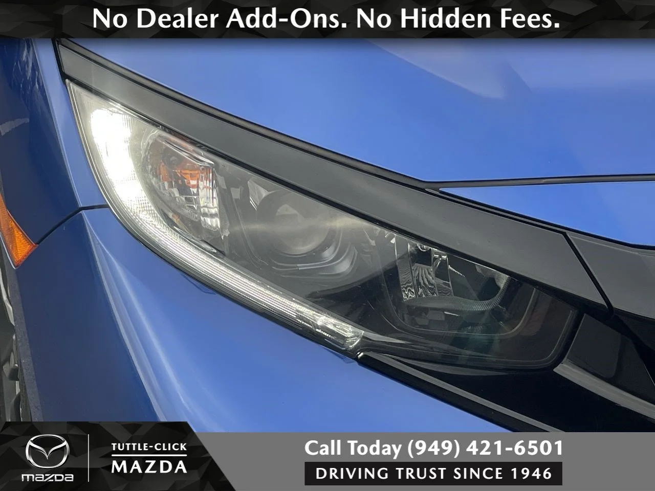 Used 2020 Blue Honda EX image 16