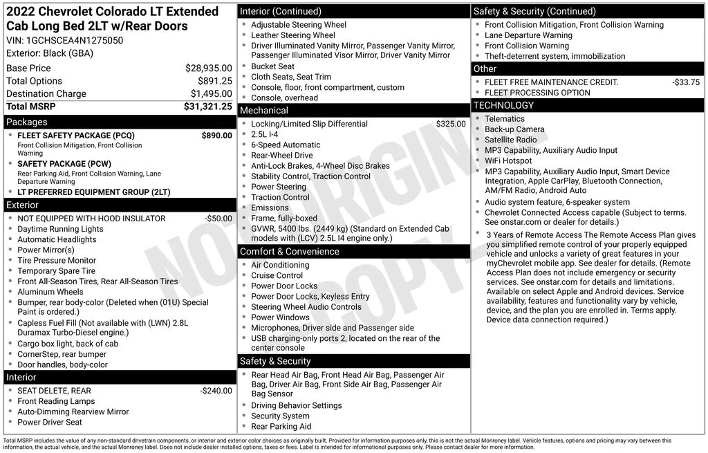 Used 2022 Black Chevrolet LT image 6