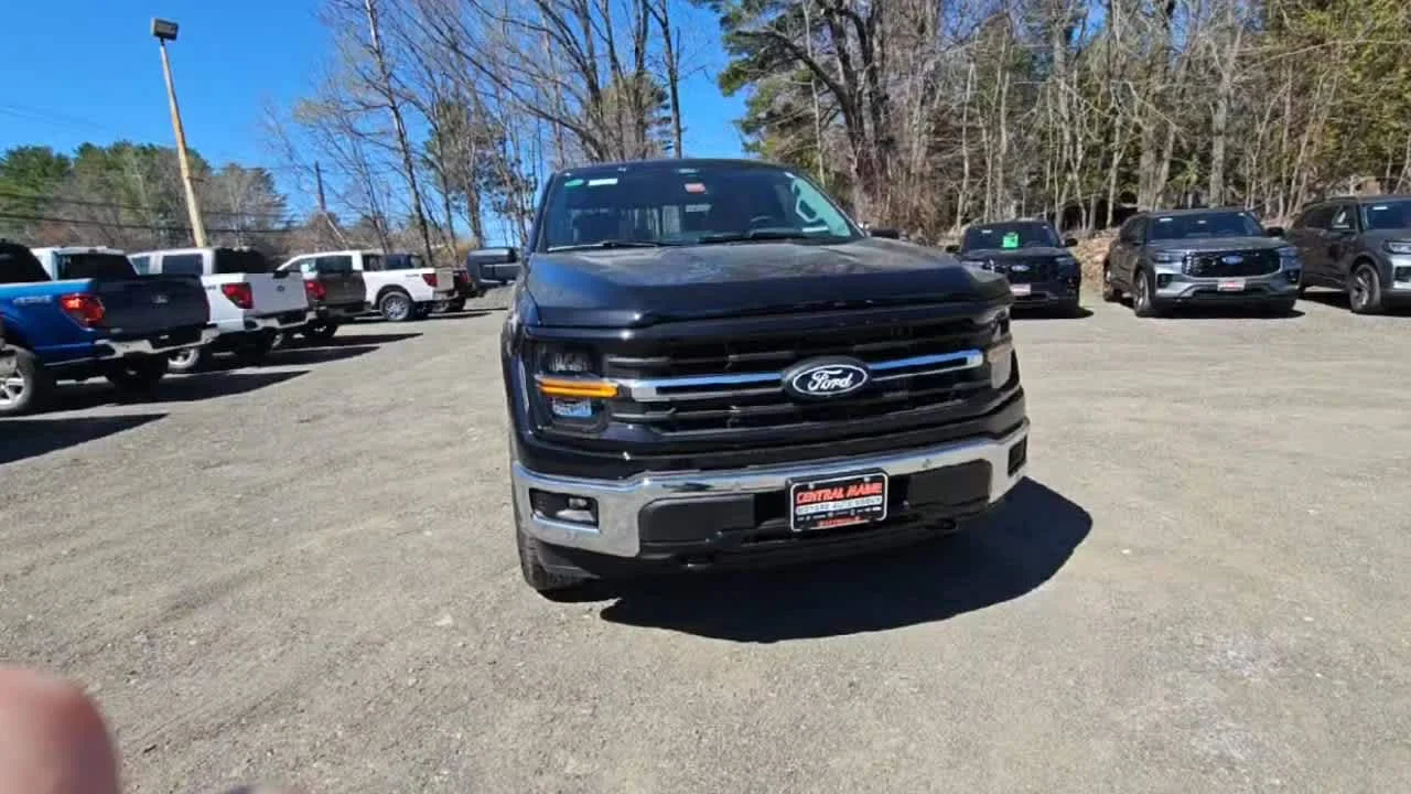 New 2026 Agate Black Metallic Ford XLT image 3