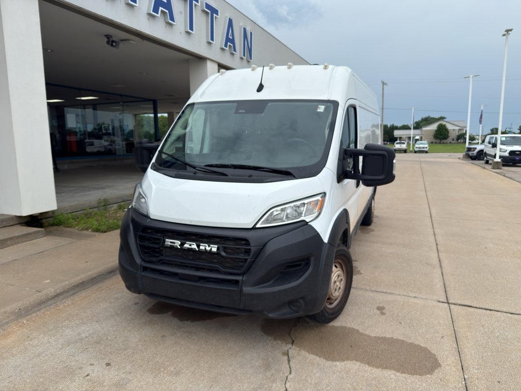 Used 2023 Bright White Clearcoat Ram High Roof 159WB image 2