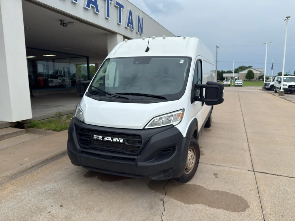 Used 2023 Bright White Clearcoat Ram High Roof 159WB image 2