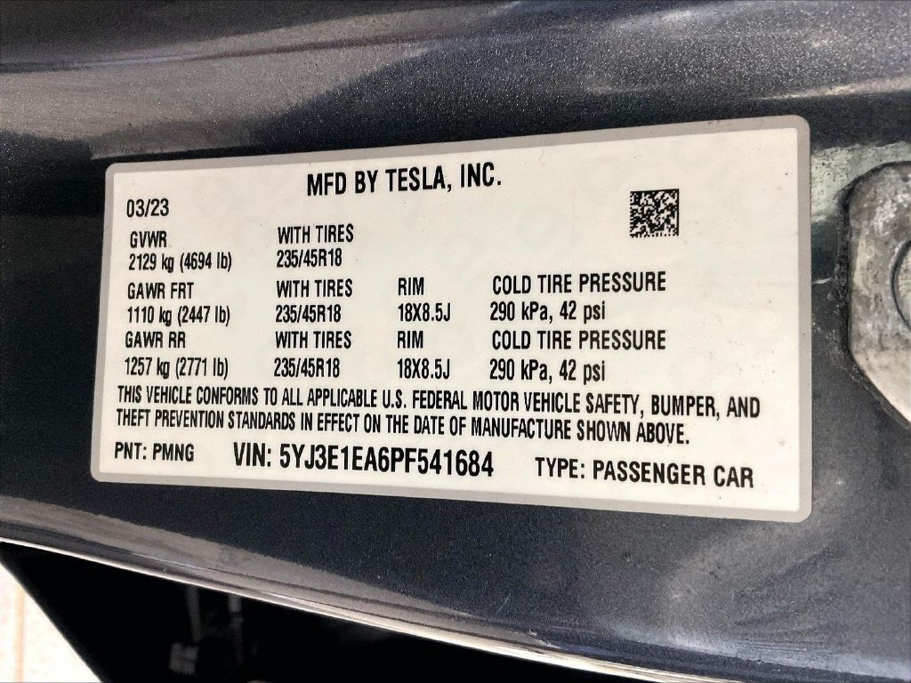 Used 2023 Black Tesla Base image 36