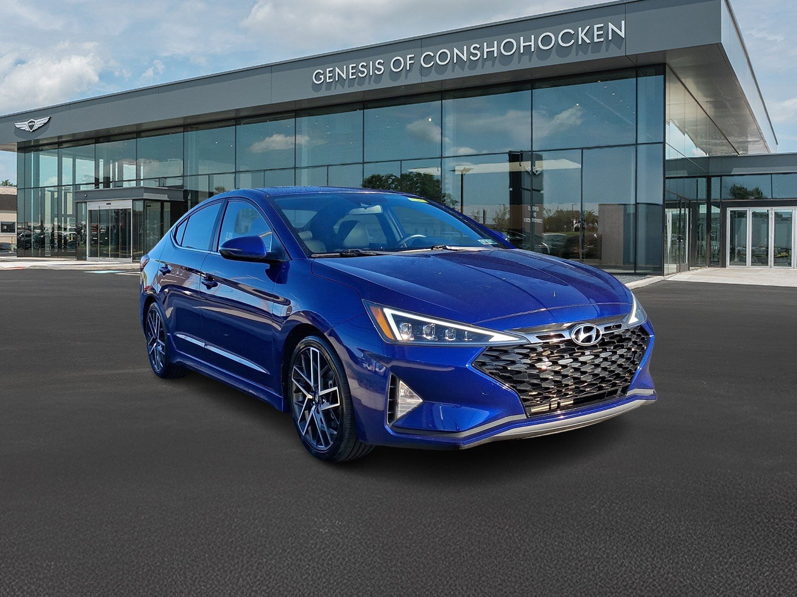 Used 2020 Hyundai Elantra Sport with VIN KMHD04LB2LU084739 for sale in Conshohocken, PA