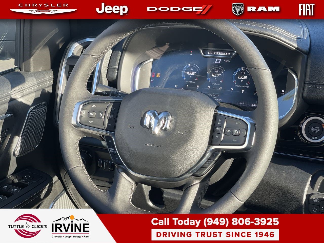 New 2026 Bright White Clear-Coat Exterior Paint RAM Laramie image 15