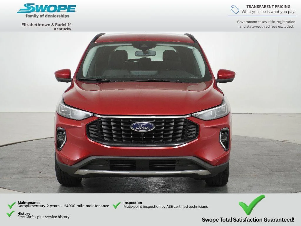 Certified Used 2023 Rapid Red Metallic Tinted Clearcoat Ford Platinum image 12