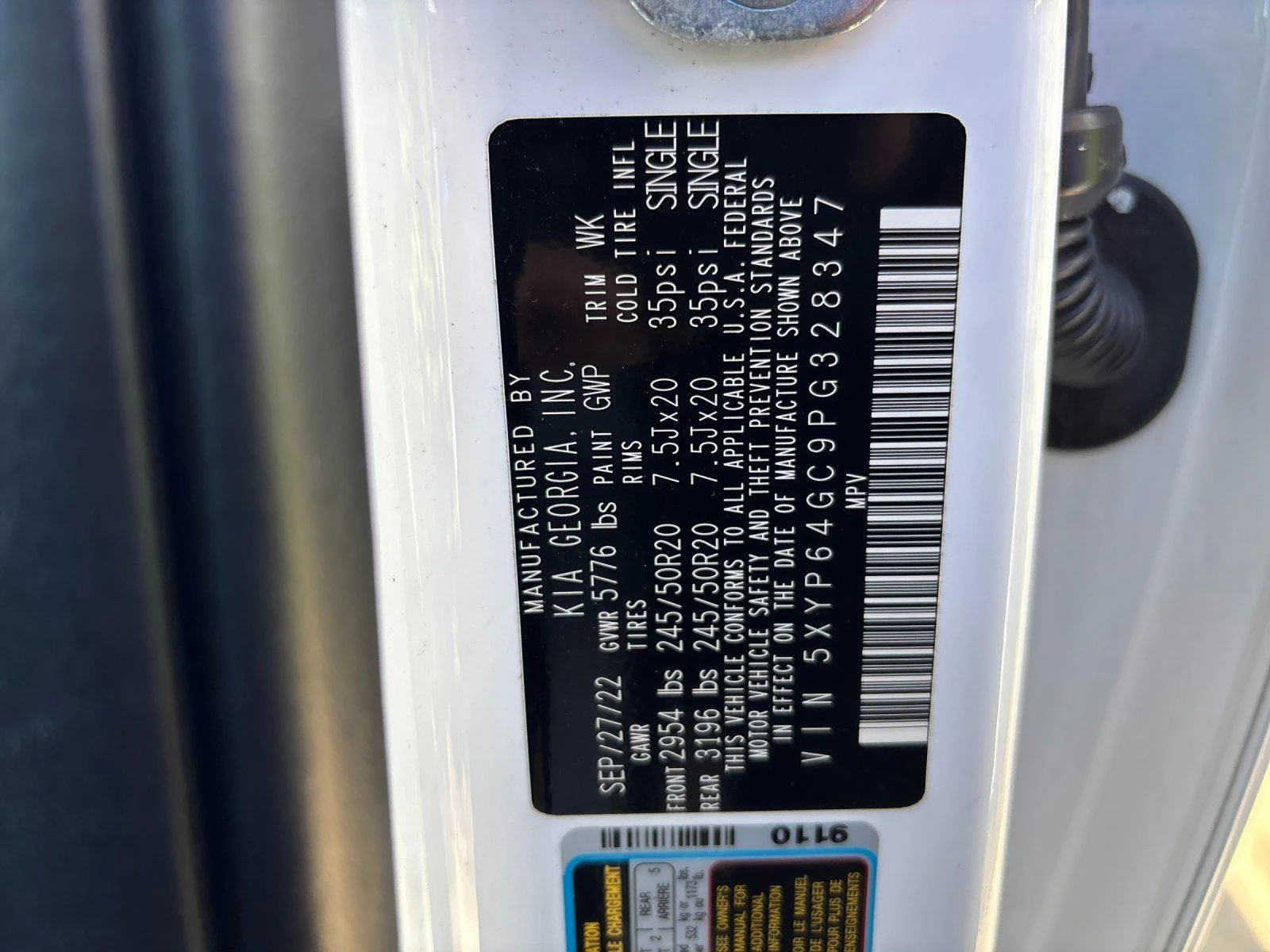 Used 2023 Glacial White Pearl Kia S image 12