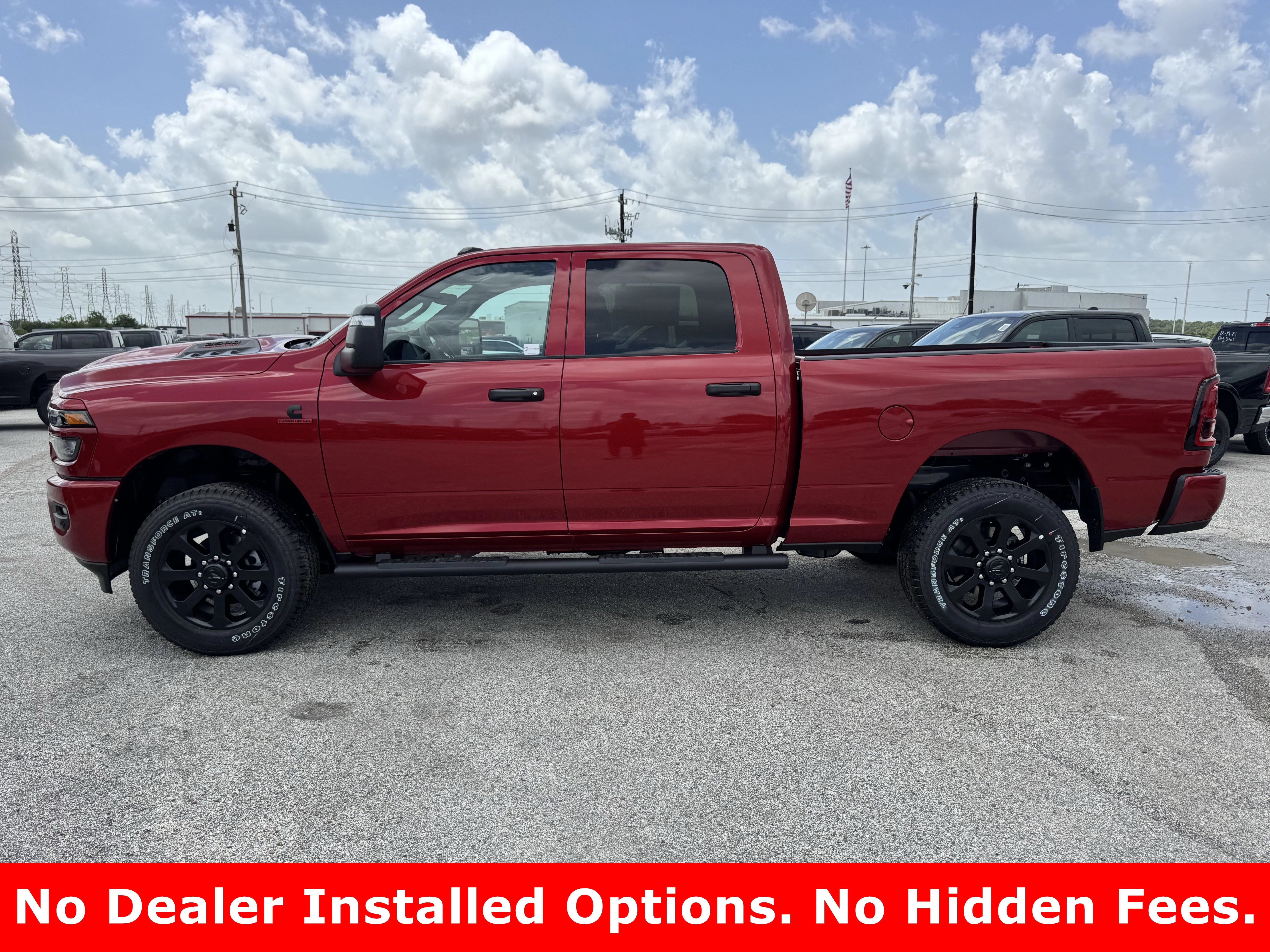 New 2026 Molten Red Pearlcoat Ram Black Express image 4