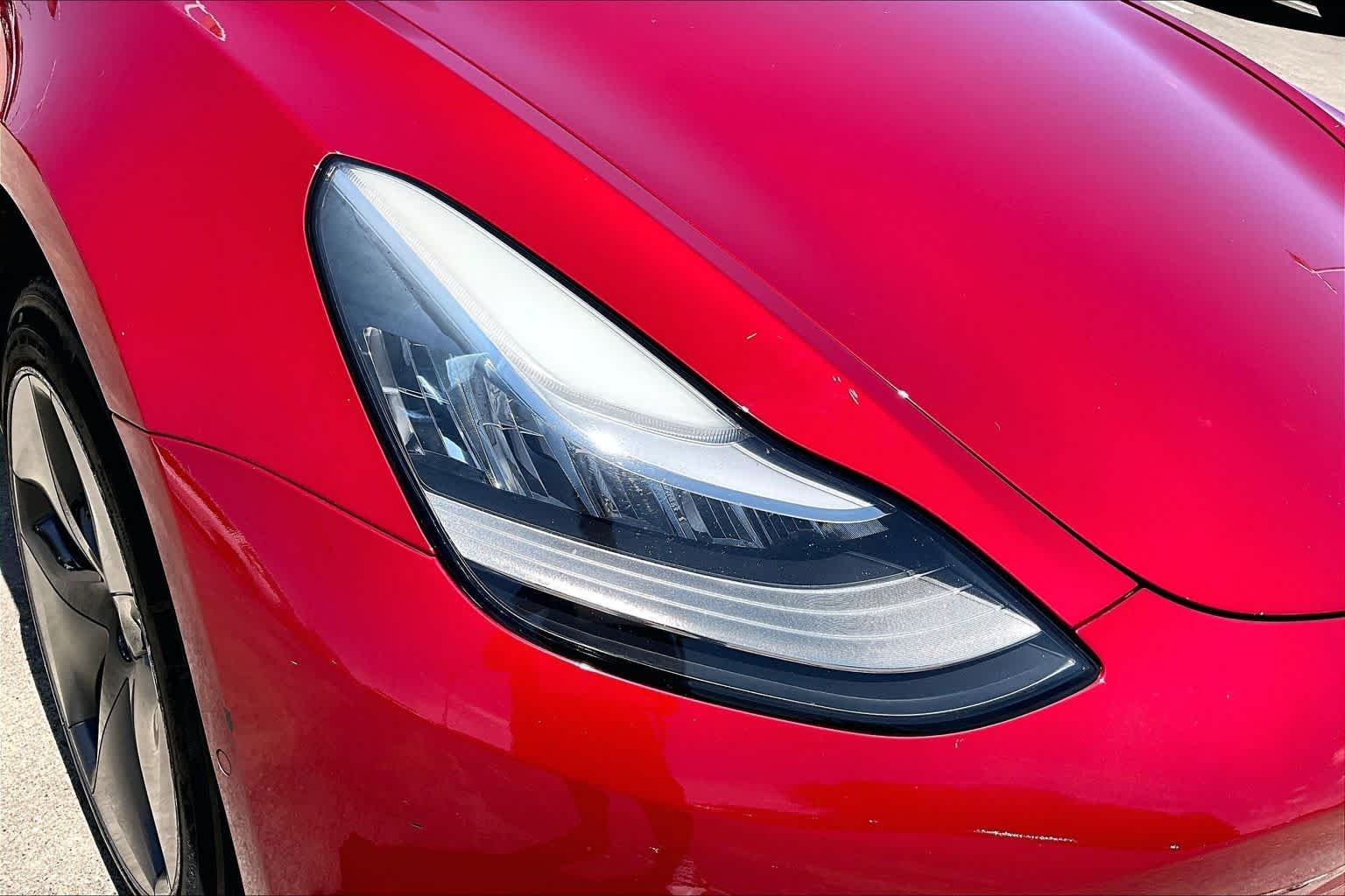 Used 2020 Red Multi-Coat Tesla Standard Range Plus image 24