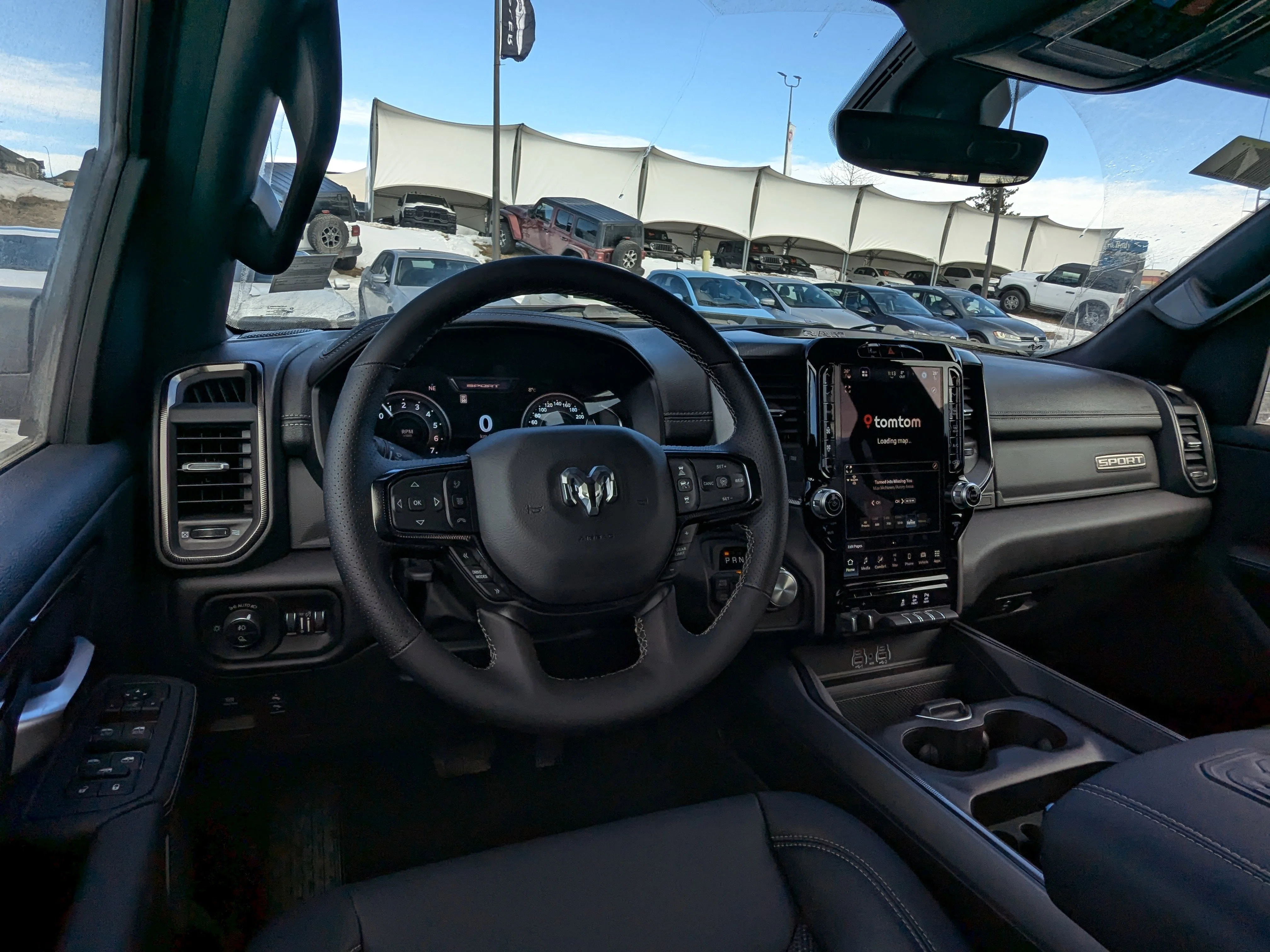 New 2026 Black RAM Sport - Panoramic Sunroof - Sport Performance Hood - Hurricane Turbo - 3.92 Axle & More! image 26