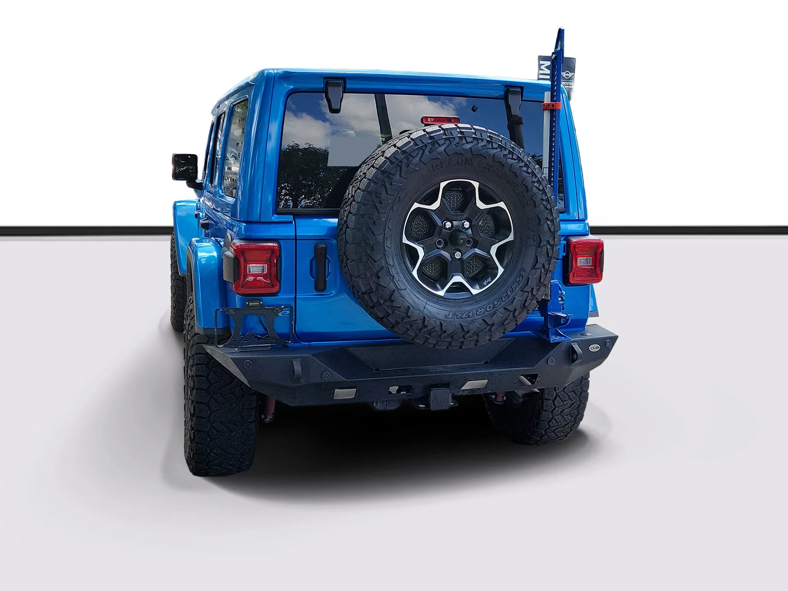 Used 2021 Hydro Blue Pearlcoat Jeep Unlimited Rubicon image 3