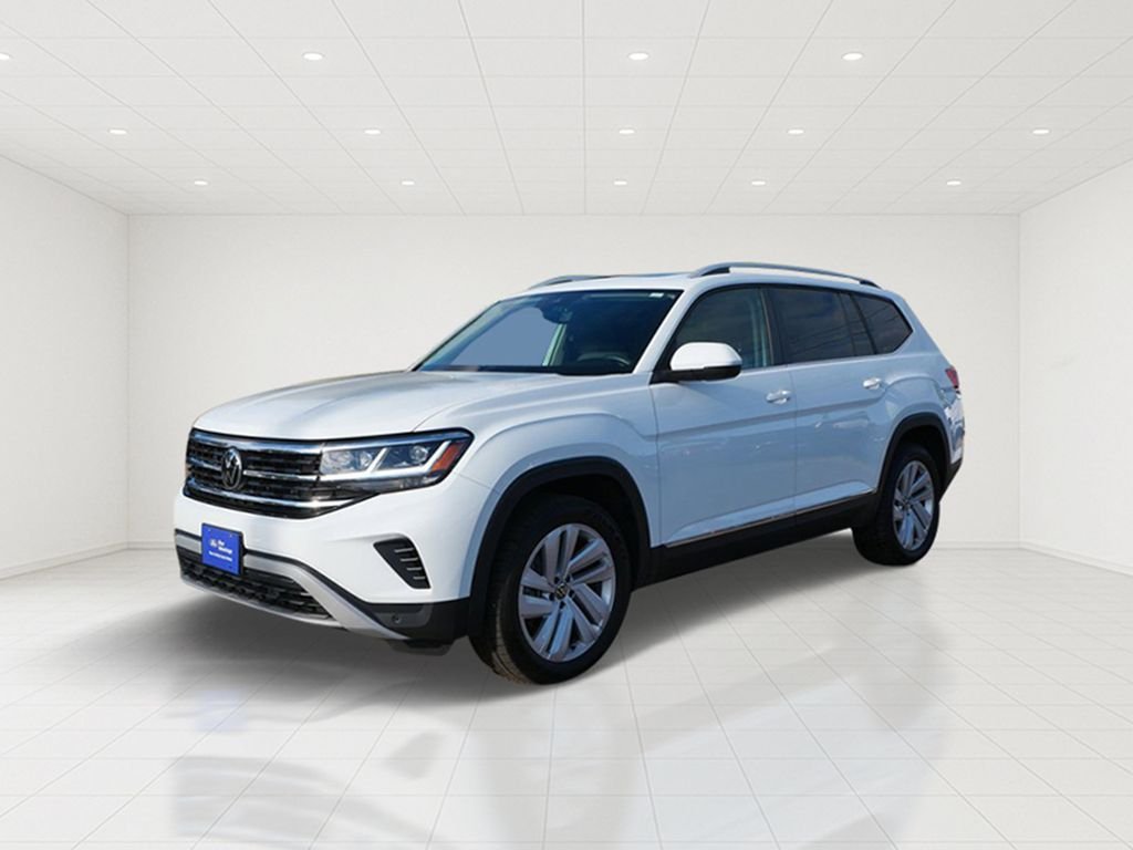 Certified Used 2021 White Volkswagen SEL image 2