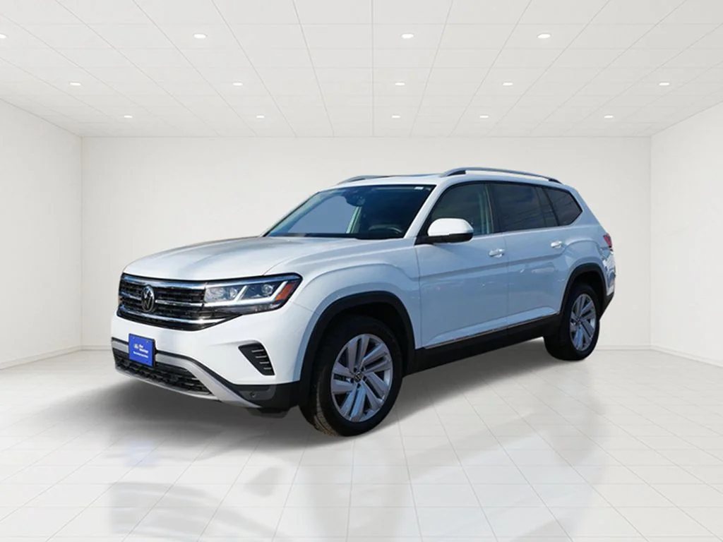 Certified 2021 Volkswagen Atlas SEL with VIN 1V2BR2CA5MC547590 for sale in White Bear Lake, Minnesota