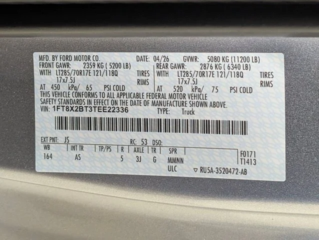 New 2026 Agate Black Metallic Ford F-250® XL image 59