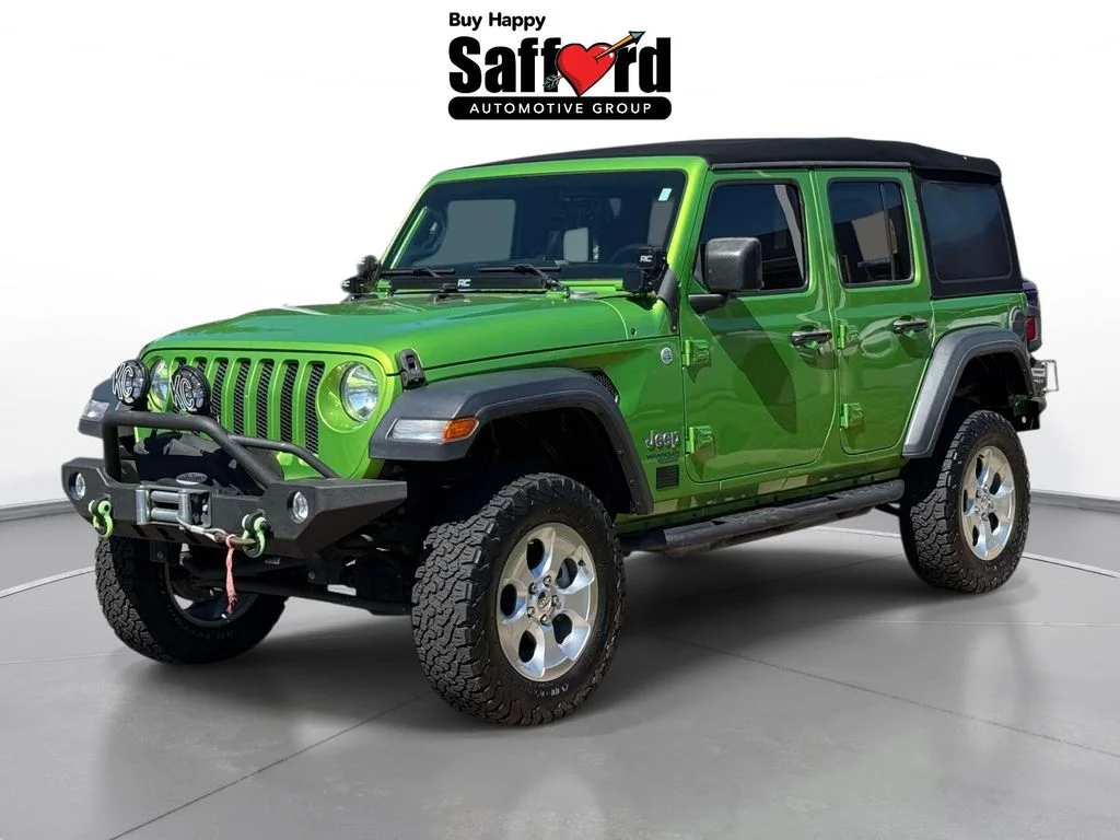 Used 2019 Green Jeep Unlimited Sport S image 1