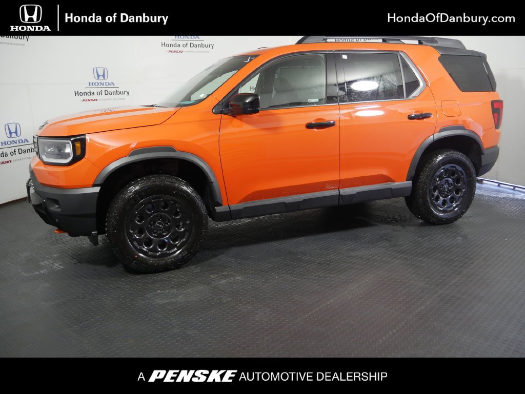 New 2027 Sunset Orange Honda TrailSport Elite Blackout image 1