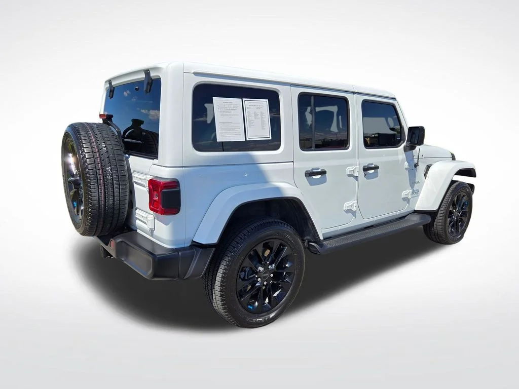 Used 2023 White Jeep Sahara 4xe image 3