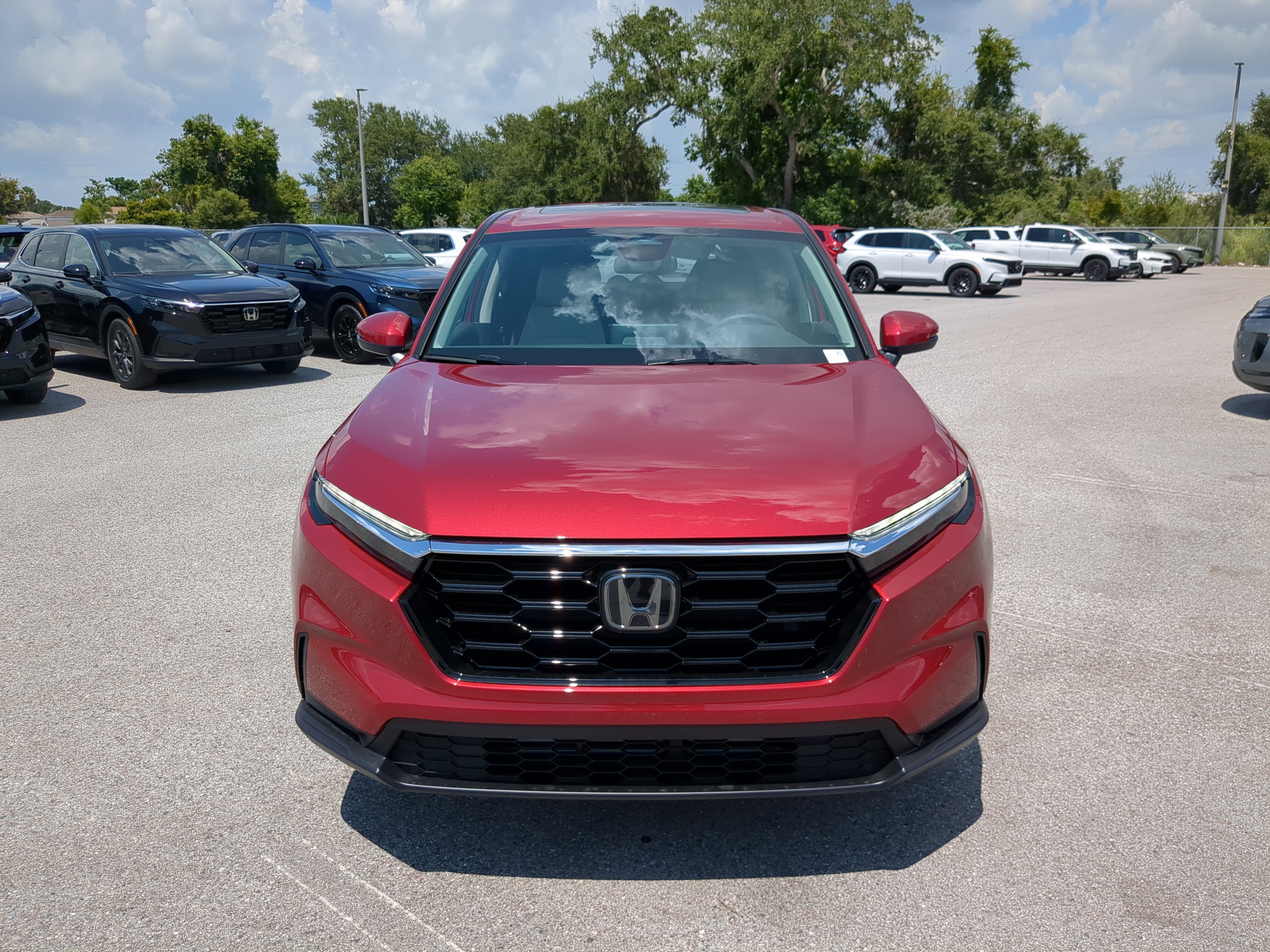 New 2026 Radiant Red Metallic Honda EX image 2
