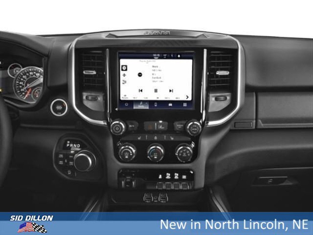 New 2026 Diamond Black Crystal Pearl-Coat Exterior Paint RAM Big Horn Crew Cab 4x4 5