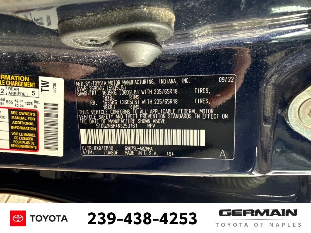 Used 2022 Blue Toyota XLE image 25