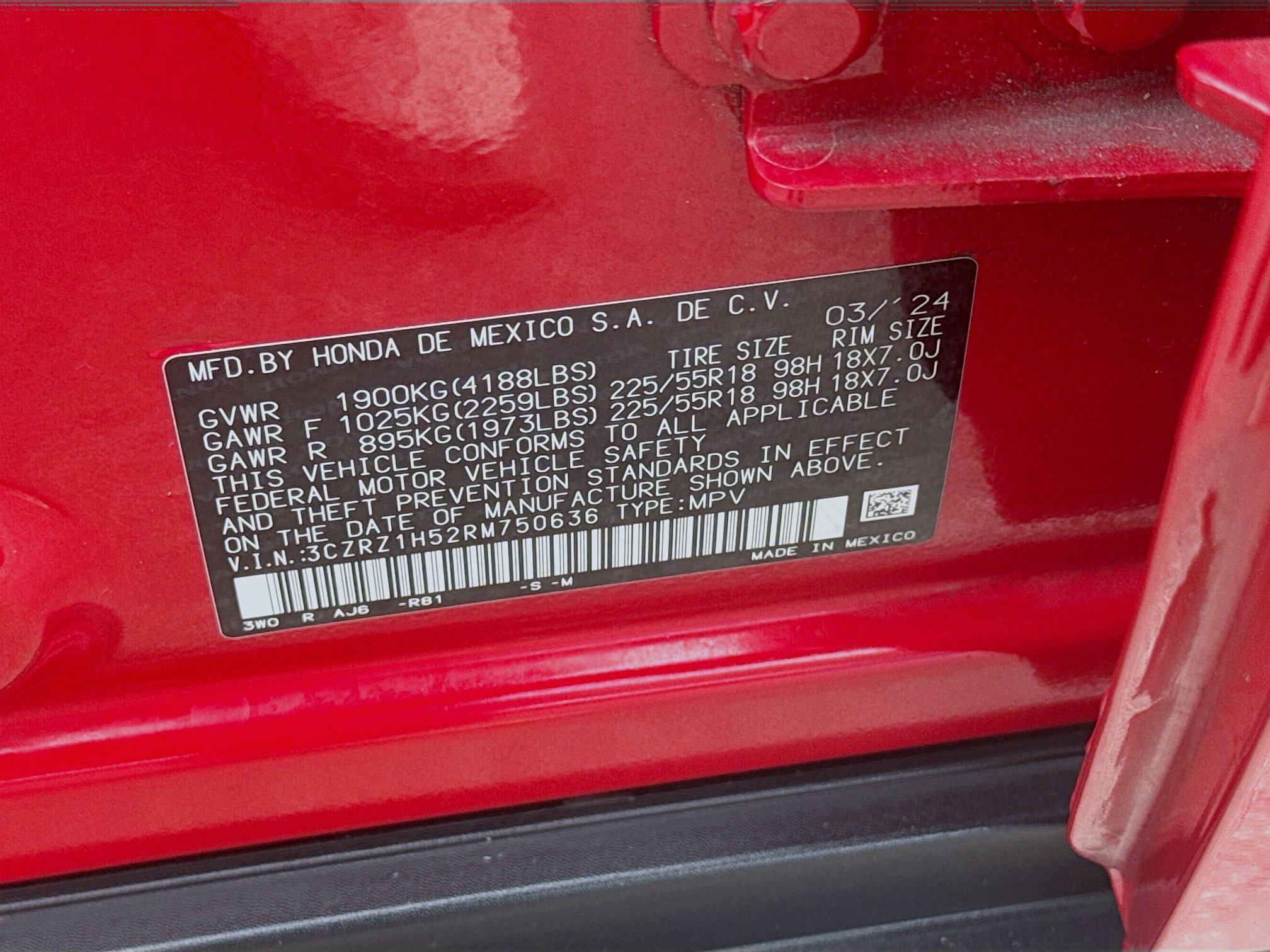 Certified Used 2024 Milano Red Honda Sport image 36