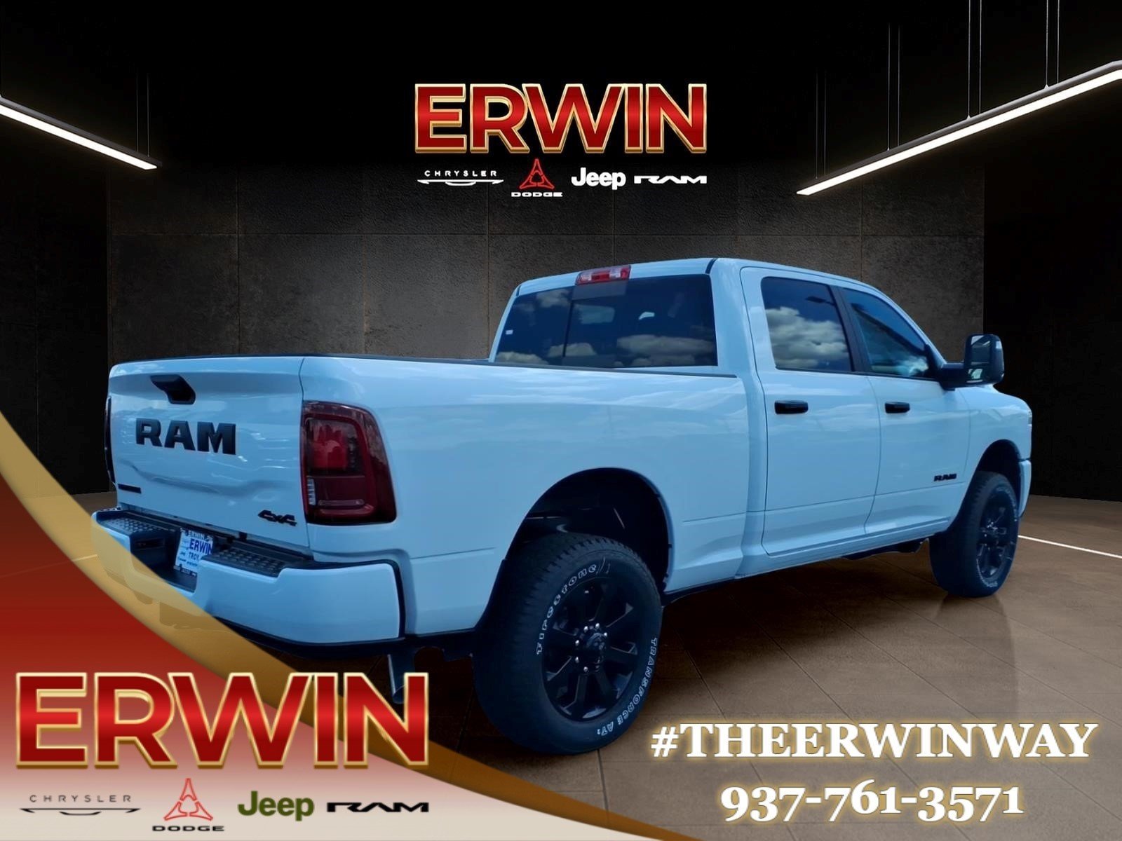 New 2026 Bright White Clear-Coat Exterior Paint RAM Big Horn image 5