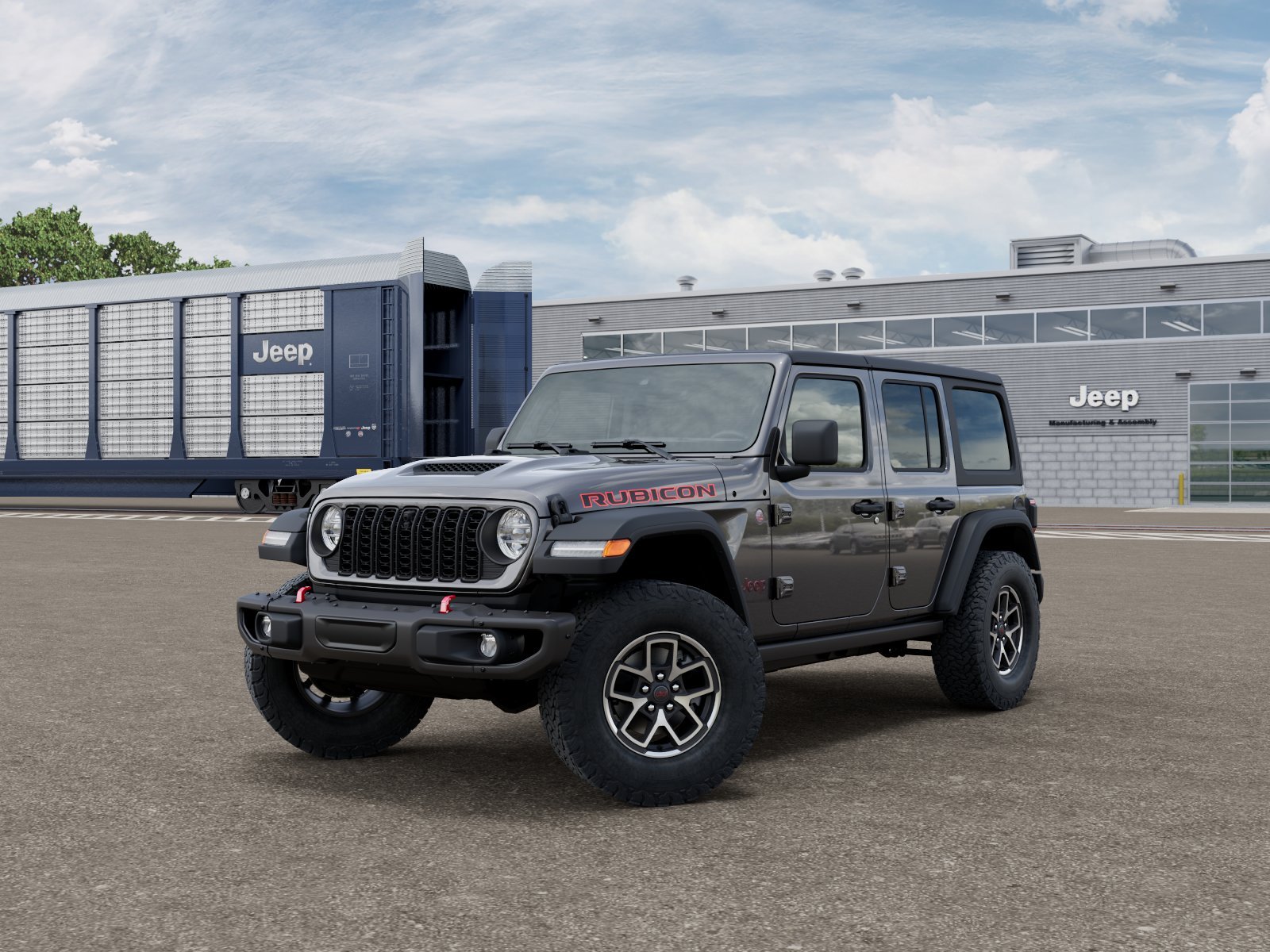 New 2026 Granite Crystal Metallic Clear-Coat Exterior Paint Jeep Rubicon image 1